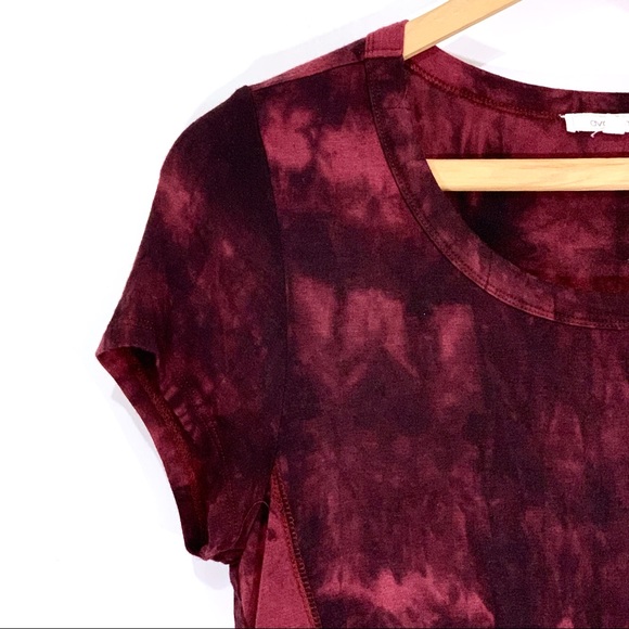 Ava James Burgundy Tie-Dye Top - Picture 3 of 7